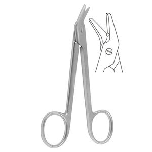 กรรไกรตัดลวดอเนกประสงค์ตัดมุมหนึ่งฟัน12ซม.-4 3/4 "กรรไกรผ่าตัดทั่วไปโดยการดูแลแบบหกเหลี่ยม - Product Image 6