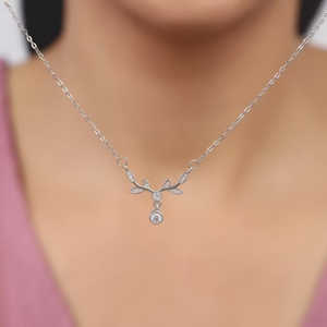 สร้อยคอแฟชั่นเงินอันหลากสี - Product Image 4