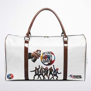 Durable Soccer <b>Spirit</b> Duffel Where Flags Meet <b>the</b> Pitch-Sport Style with Zipper Closure and Polyester Lining - Product Image 1