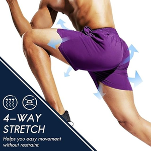 Pantalones Cortos Casuales de Verano para Hombre, Diseño Nuevo, Cintura Media, 100% Algodón, Cintura Elástica, con Múltiples Bolsillos, Transpirables y de Secado Rápido - Product Image 4