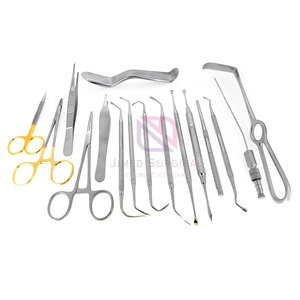 Ensemble d'instruments chirurgicaux en acier inoxydable pour la chirurgie générale, manuels, réutilisables, certifiés CE, instruments de classe I - Product Image 3