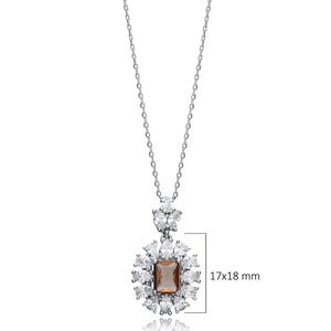 Pierreux Baguette Argent Charme Sultanite Collier 925 En Argent Sterling Turc À La Main En Gros Bijoux - Product Image 2