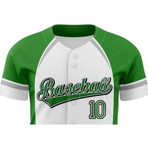 Ensemble de maillots de baseball pour hommes adultes en polyester 100% respirant à séchage rapide imprimé col en V OEM en gros nouveaux chemises - Product Image 6