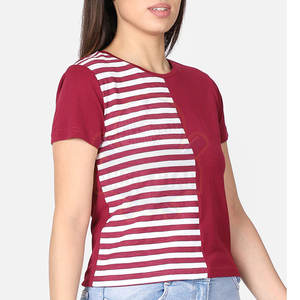 2025 nuevo diseño personalizado camisetas de algodón para mujer cuello redondo verano ropa ecológica hecha en Pakistán - Product Image 2