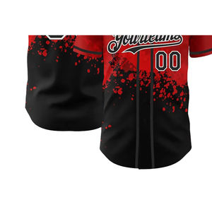 Camiseta de Béisbol y Sóftbol Unisex 100% Poliéster, Transpirable, de Secado Rápido, Absorbe la Humedad, con Botones, Impresión por Sublimación Completa - Product Image 2