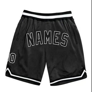 Shorts de basket-ball personnalisés en tissu mesh, vêtements de sport, nom et numéro personnalisés, respirant, vêtements d'entraînement athlétique - Product Image 4