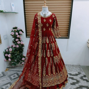 Designer Georgette tessuto <span class=keywords><strong>Lehenga</strong></span> abito da festa abito da sposa abito da sposa funzione di usura tradizionale indossare bellissimi abiti - Product Image 1