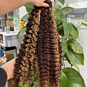 Rizo birmano de un solo donante, extensiones de cabello humano vietnamita crudo 100%, venta al por mayor, de color negro Natural cutícula, onda profunda suelta - Product Image 6