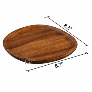 Bandeja DE SERVICIO DE MADERA hecha a mano estilo granja, fábrica de diseño personalizado para cena, postre, Madera rústica, forma Irregular, venta al por mayor - Product Image 3