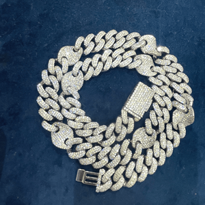 สร้อยเพชรโมอิสขนาด16มม. สร้อย925สเตอร์ลิงสีขาวทองสำหรับเป็นของขวัญในโอกาสต่างๆ - Product Image 2