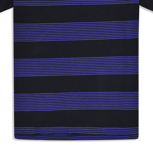 100% algodón de alta calidad respetuoso con el medio ambiente informal para hombre para Polo diseño de patrón sólido con estilo de piqué de rayas negras - Product Image 3