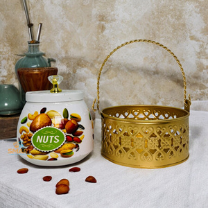 Hierro Impreso Pichwai Diseño Frasco de fruta seca Festivo Cocina Almacenamiento Contenedor de alimentos para regalar - Product Image 4