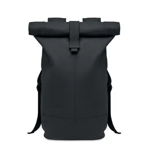 Zurich Sustainable Promotional <b>Backpack</b> <b>Roll</b> Design with Washed Canvas for Merchandising - Product Image 2