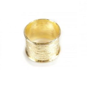 ชุดแหวนผ้าเช็ดปากโลหะขัดเงาสีทอง4ชิ้นชุดเครื่องใช้บนโต๊ะอาหารงานทำมือคุณภาพสูงอุปกรณ์ตกแต่งงานแต่งงานหรูหราสำหรับรับประทานอาหาร - Product Image 3