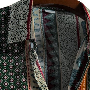 เสื้อไทยผู้ชาย Grapple Master สีพื้น ผ้าฝ้ายน้ำหนักเบา ระบายอากาศได้ดี เสื้อผ้าศิลปะการต่อสู้ รับทำโลโก้ คุณภาพสูง รับผลิตแบบ OEM - Product Image 5