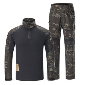 Men's Breathable Camouflage Hunting Suit Knitted Outdoor Uniforms with Comfortable <b>Camo</b> Clothing - Product Image 1