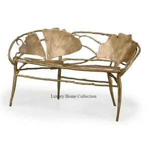 Feuille Design Décoratif Fait Main Chaise Noir Et Nickel Plaqué Fantaisie Chaise Salon Maison Et Hôtel Décor Fournitures De L'Inde - Product Image 3