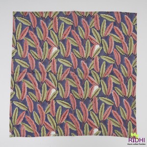2025 tendance indien à la main bloc imprimé coton serviettes en tissu moderne carré espace bleu russe vert Thulian rose Floral - Product Image 4