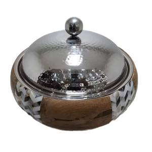 Olla de Acero Inoxidable Moderna y Lujosa, Diseño Ecológico en Forma de Olla Caliente, Diseño Láser, Utensilios de Cocina Hechos a Mano para Fiestas y Buffets - Product Image 4