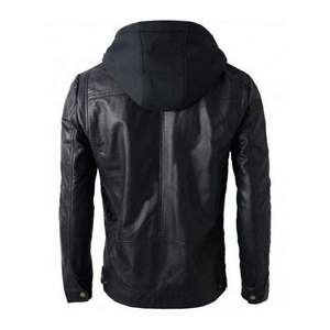Blouson aviateur en cuir d'agneau pour homme, coupe-vent, respirant, style décontracté et tendance, hiver 2026 - Product Image 5