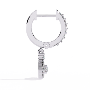 ต่างหูทองคำ 18K ประดับเพชรแล็บโกรว์ คุณภาพพรีเมียม - Product Image 4