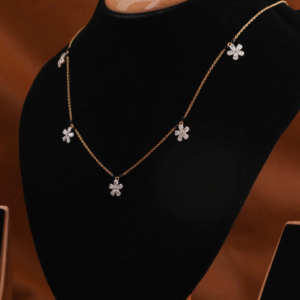 Collar de oro de 14 quilates de diamante cultivado en laboratorio con corte de pera personalizado de 18 pulgadas, collar clásico de lujo para mujer para fiestas e informales - Product Image 2