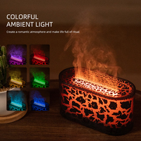 Diffuseur d'arômes ultrasonique LED mini USB avec lumière intelligente colorée 130ML, humidificateur d'air électrique pour la maison