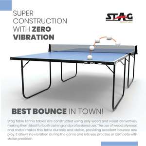 Stag Iconic Family Series Full-Size Professional <b>Table</b> <b>Tennis</b> <b>Table</b> MDF Indoor Ping Pong Sport Equipment <b>Foldable</b> Design Outdoor - Product Image 6