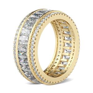 Jeulia Rose Gold Plated Sterling <b>Silver</b> Radiant Cut <b>Solitaire</b> Engagement <b>Ring</b> for Women - Product Image 3