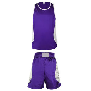Kit de uniforme de boxeo superventas, uniforme deportivo de boxeo de algodón 100%, tamaño personalizado, los mejores uniformes de boxeo para Unisex - Product Image 1