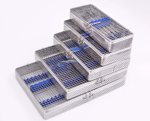 Nuevo diseño medio de acero inoxidable implante Dental instrumentos de cirugía Kit de herramientas caja de almacenamiento instrumento quirúrgico Dental Autoclave - Product Image 4