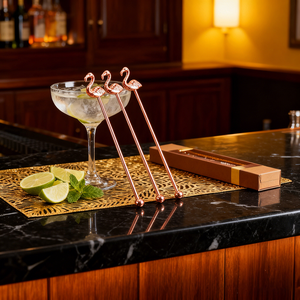 定制不锈钢搅拌棒，银色、黑色、玫瑰金 - 茶、咖啡、酒和牛奶用工具 - <span class=keywords><strong>Heinrich</strong></span> Reissdorf - Product Image 4