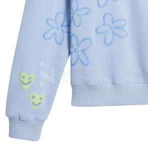 เสื้อสเวตเตอร์ผ้าฝ้ายผสมสีล้วนสำหรับผู้ชายเสื้อแนวสตรีทผ้าแห้งเร็วระบายอากาศได้ดี - Product Image 4