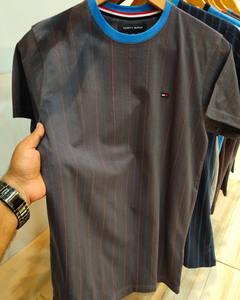 Nhà Máy Tùy Chỉnh 100% Bông Slub T-Shirts Rắn O-Cổ Dệt Kim Tre Vải Nặng Slub Bông Áo Thun - Product Image 5