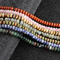 Perles en vrac de quartzite orange naturel, forme abacus, pour la création de bijoux personnalisés, 15,5 pouces