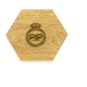 Sous-verres hexagonaux de qualité supérieure en bois de teck minimaliste élégant pour la décoration intérieure anniversaire anniversaire ou occasions de mariage - Product Image 4
