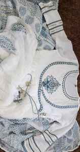 Costume en coton uni Salwar Kameez, costume indien en coton, magnifique robe de soirée - Product Image 4