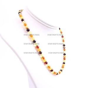 Prêt à expédier en stock expédition rapide mode perles de résine Long collier bohême femmes collier de perles colorées - Product Image 5