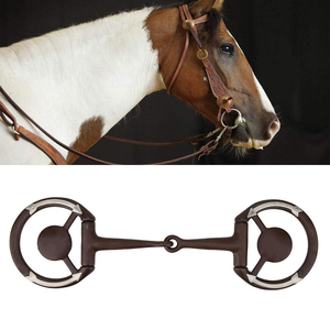 Mèche professionnelle en cuivre en acier allemand pour chevaux Mèche à bouche articulée Instrument vétérinaire - Product Image 4
