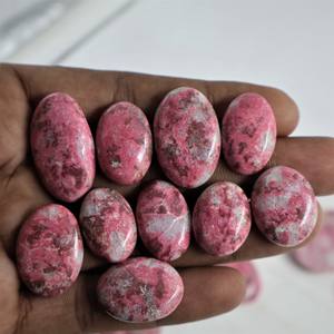 Cabochon ovale en thulite naturelle de haute qualité 2026, cristal de qualité supérieure pour la lithothérapie et la fabrication de bijoux (colliers, pendentifs) - Product Image 1