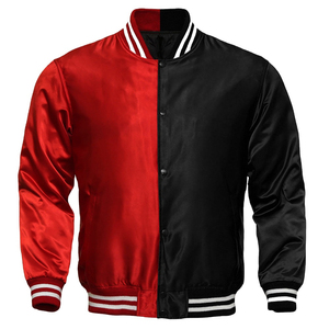 Chaqueta de béisbol de tela de poliéster personalizada con logotipo propio de último diseño de la mejor calidad, chaquetas de punto Unisex - Product Image 4