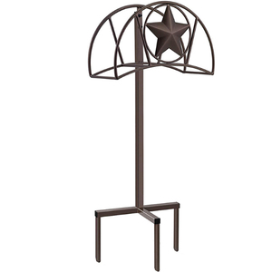 Support de tuyau d'arrosage de jardin extérieur en métal moderne - Product Image 1