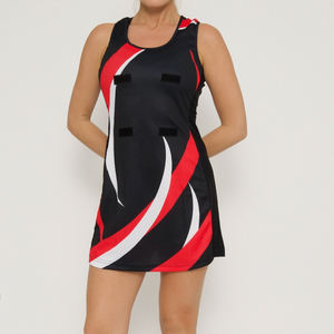 Vestido de netball para mujer hecho a medida, ropa deportiva de poliéster transpirable para niñas adultas, superventas, uniforme de equipo OEM - Product Image 5
