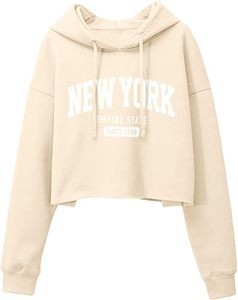 Sudaderas con Capucha Cortas de Estilo Urbano al por Mayor, Sudaderas con Capucha Personalizadas de Felpa, Sudaderas con Capucha Ajustables de NY para Invierno - Product Image 1