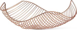 Panier de rangement en métal classique articles ménagers forme ronde couleur or fil métallique conteneur panier de rangement fruits légumes panier de rangement - Product Image 3
