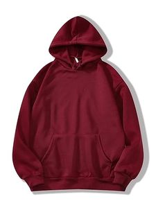 Sweatshirts à capuche solides en molleton de haute qualité pour hommes et femmes avec poche kangourou - Product Image 6