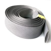 Manchon tressé en PET extensible, ignifuge, résistant aux hautes températures, résistant à l'abrasion, bonne élasticité, grade 150 VW-1