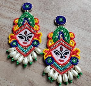 Pendientes con Cuentas, Borde de Cuentas Bordadas, Pendientes con Cuentas para Mujer, Joyería Festiva para Fiestas al Mejor Precio - Product Image 3