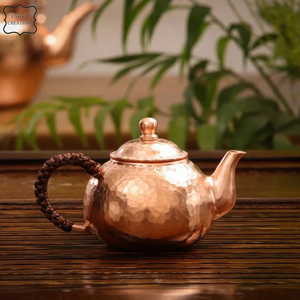 ชุดกาน้ำชาทำจากทองแดงบริสุทธิ์สำหรับชงชาทำด้วยมือกาน้ำชาทำจากโลหะทองเหลืองแบบโบราณสำหรับ2025 - Product Image 3