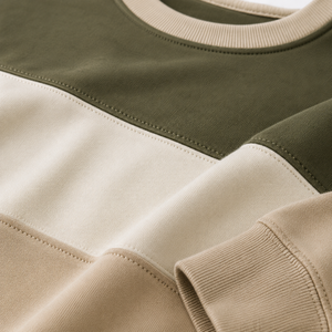 Sudadera de Cuello Redondo con Bloques de Color para Hombre, Logotipo Bordado, Corte Regular, Informal, para Otoño - Product Image 5